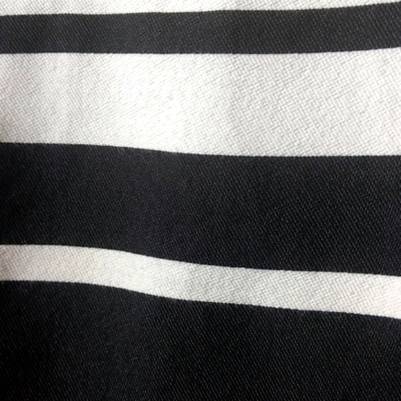 Kate Spade Women's Cape Stripe Cocktail Dress Black White Stripe Size 0 - Picture 12 of 16